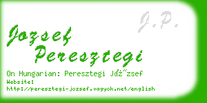 jozsef peresztegi business card